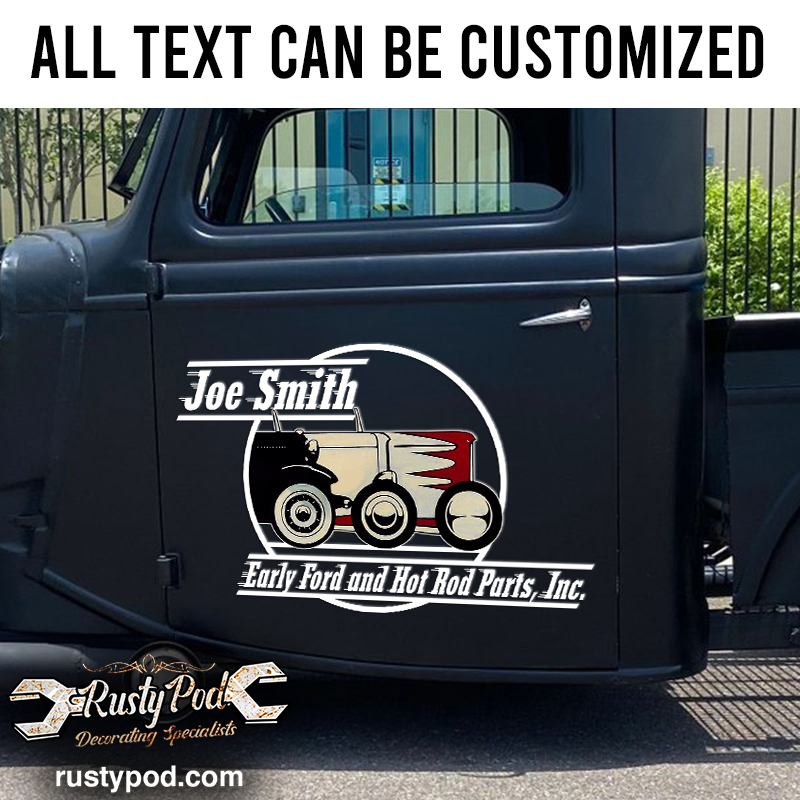 personalized mr horserpower lettering vinyl sticker 10888